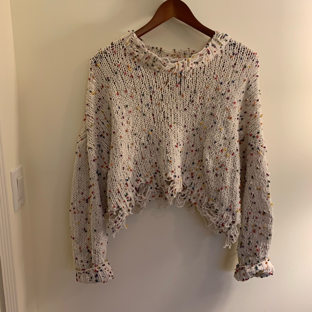 Confetti knit sweater